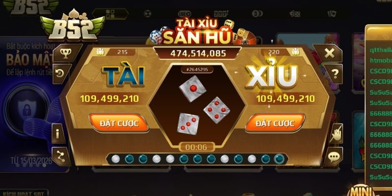 Tài Xỉu Săn Hũ B52 – Luật, Cơ Chế Nổ Hũ Và Chiến Thuật 1 Khám phá game Tài Xỉu Săn Hũ B52